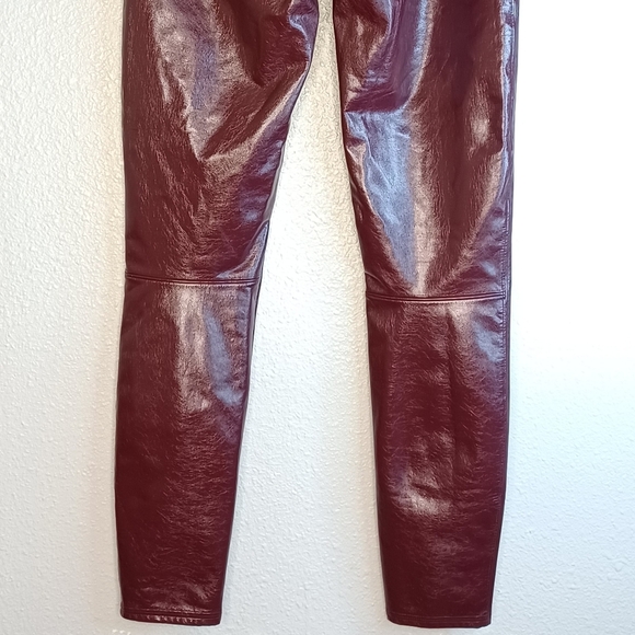 Spanx Faux Patent Leather Sz M Leggings - Picture 8 of 13